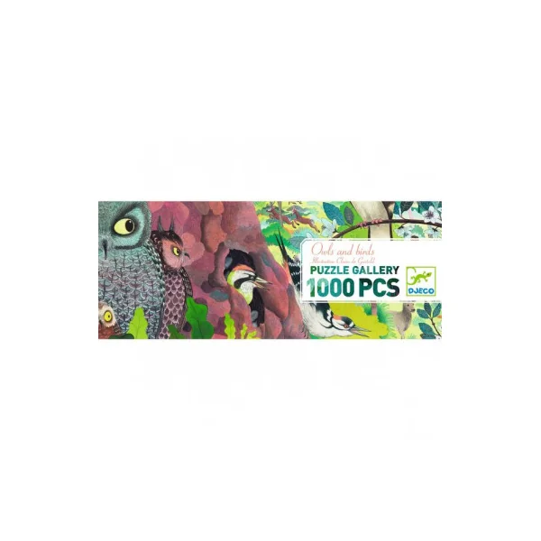 Puzzle gallery Owls and birds 1000 pièces - Djeco