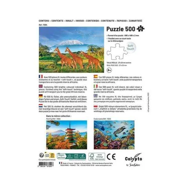 Puzzle Girafes 500 pièces XL - Sentosphère