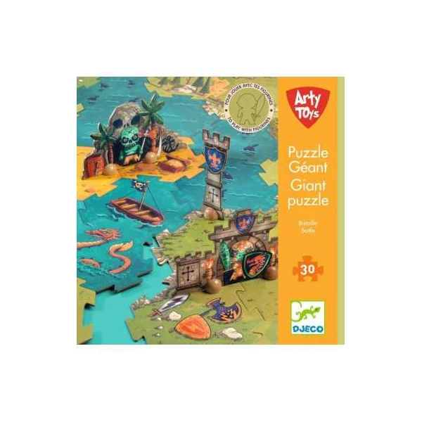Puzzle géant Bataille 30 pièces - Djeco