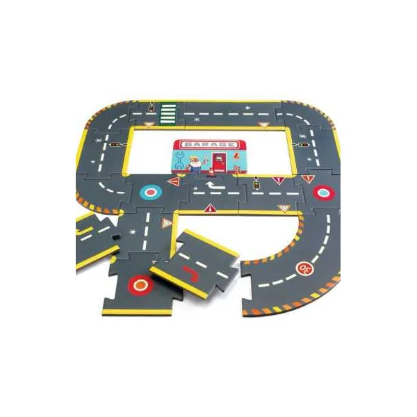 Puzzle géant circuit city - Djeco