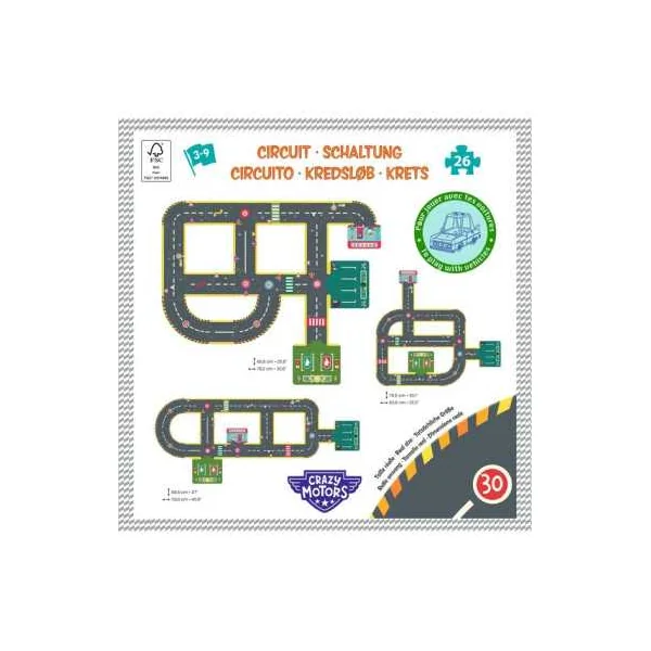 Puzzle géant circuit city - Djeco
