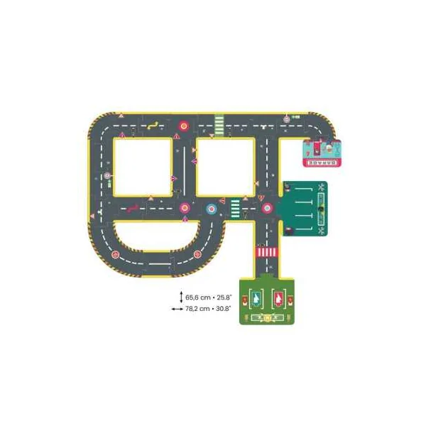 Puzzle géant circuit city - Djeco