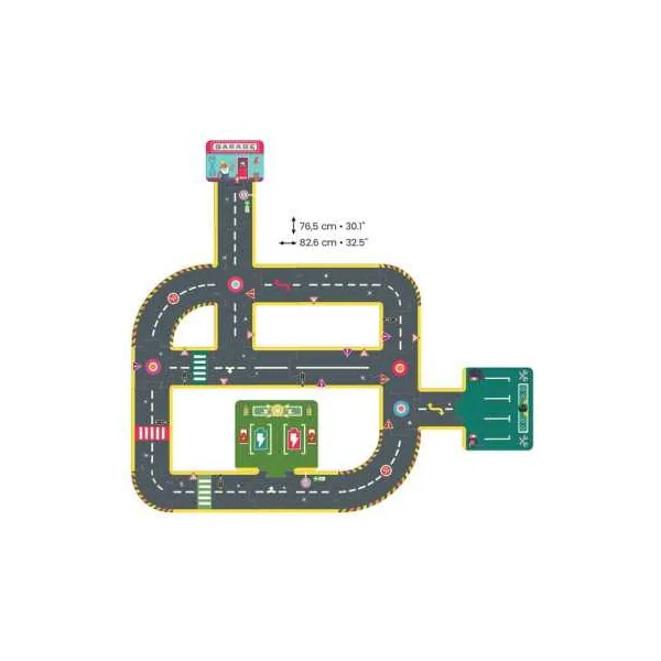 Puzzle géant circuit city - Djeco