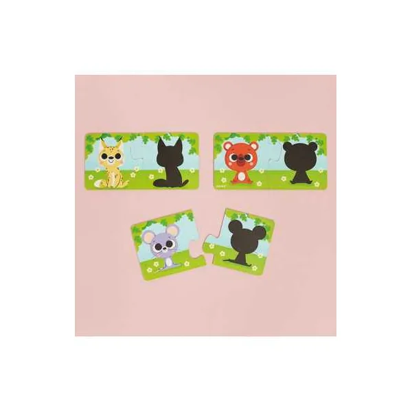 Puzzle Les animaux et leur ombre - Janod