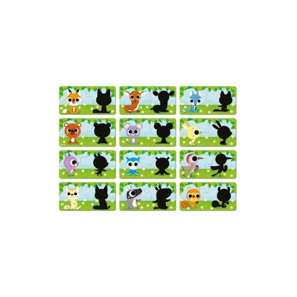 Puzzle Les animaux et leur ombre - Janod