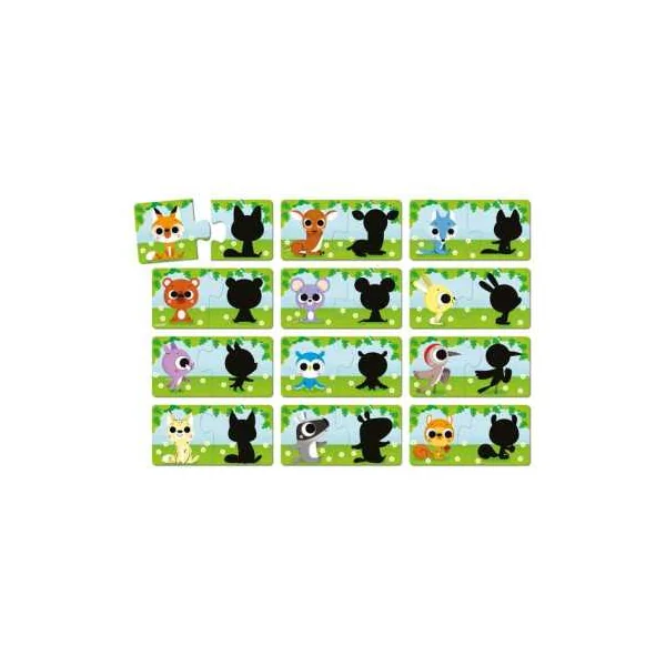 Puzzle Les animaux et leur ombre - Janod