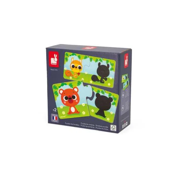 Puzzle Les animaux et leur ombre - Janod