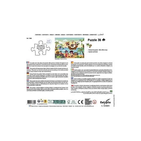 Puzzle Les pirates 36 pièces - Sentosphère