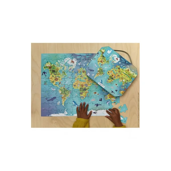 Puzzle Monde 100 pièces - Janod