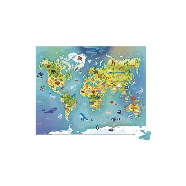 Puzzle Monde 100 pièces - Janod
