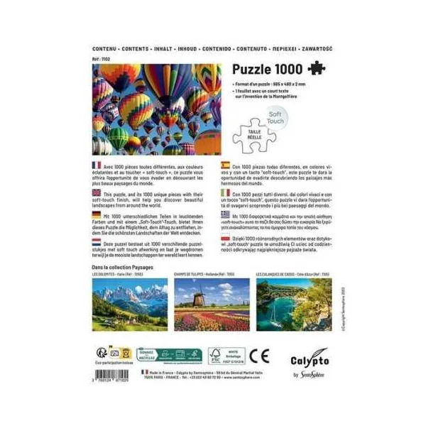 Puzzle Montgolfières 1000 pièces - Sentosphère