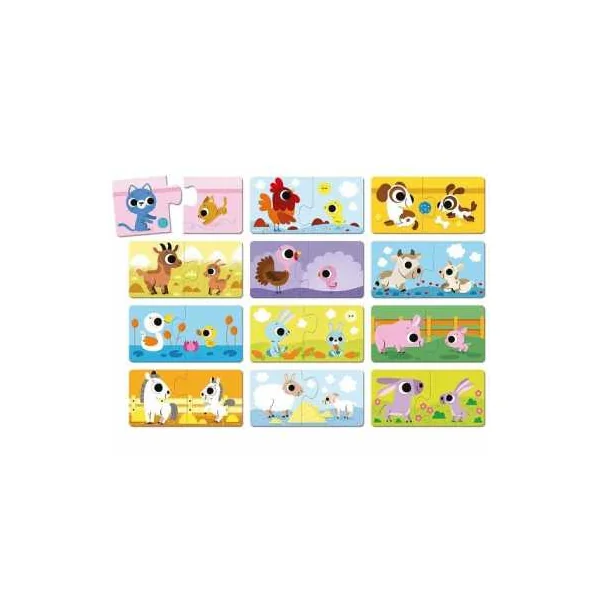 Puzzle Parents et bébé animaux - Janod