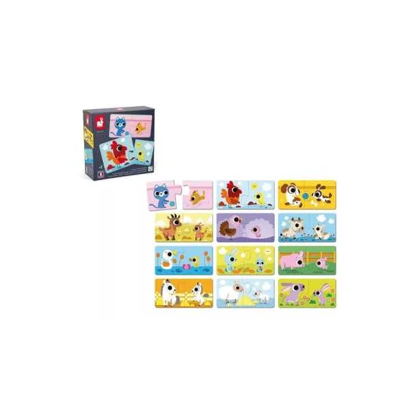 Puzzle Parents et bébé animaux - Janod