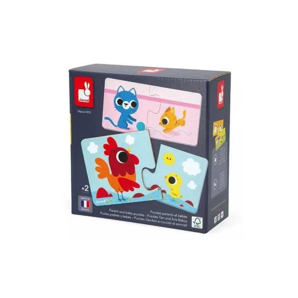 Puzzle Parents et bébé animaux - Janod