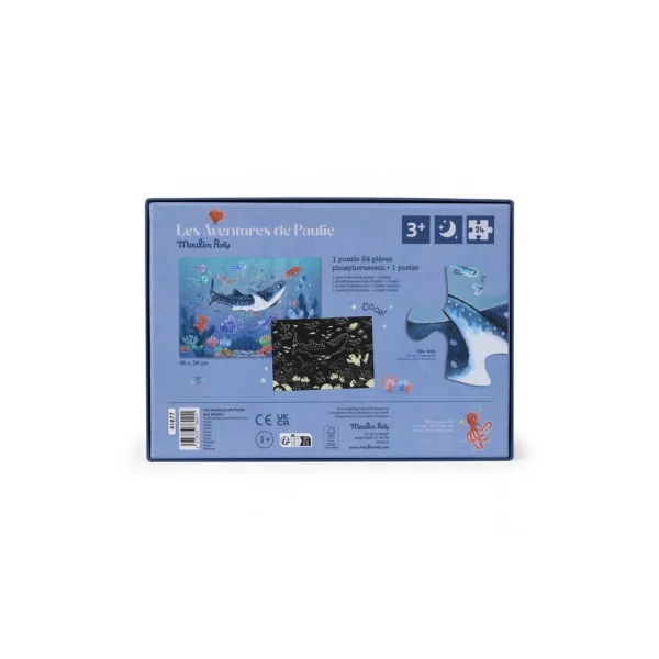 Puzzle phosphorescent Sous la mer Les Aventures de Paulie - Moulin Roty