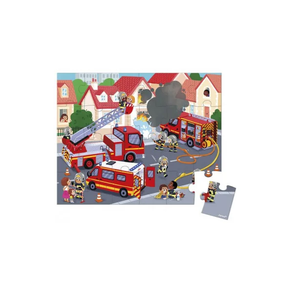 Puzzle Pompiers 24 pièces - Janod