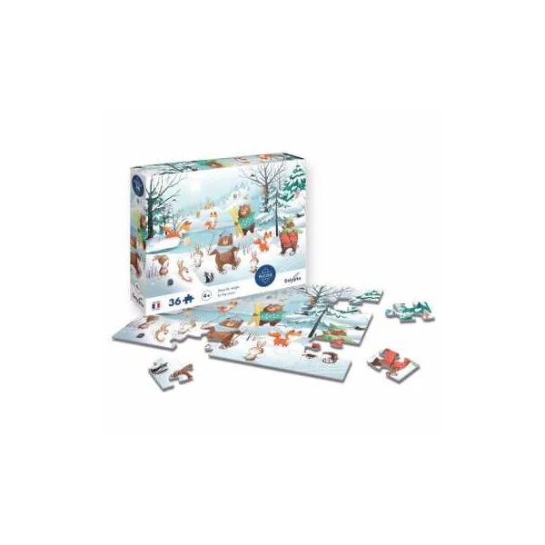 Puzzle Sous la neige 36 pièces - Sentosphère