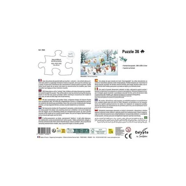 Puzzle Sous la neige 36 pièces - Sentosphère