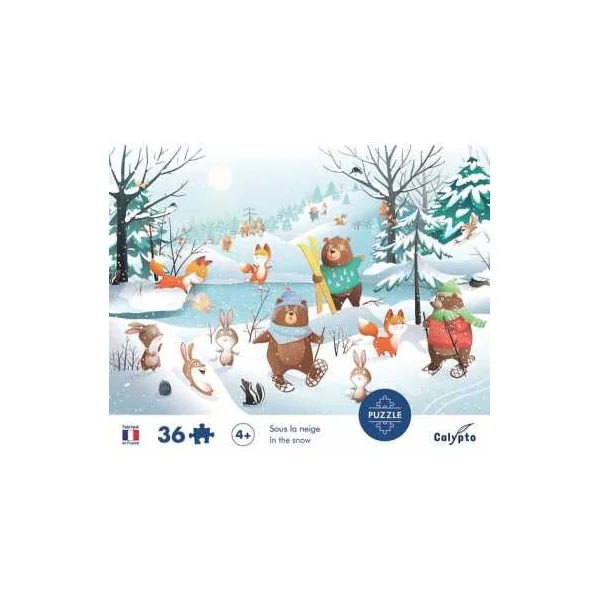 Puzzle Sous la neige 36 pièces - Sentosphère