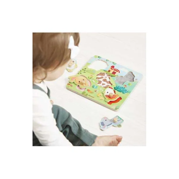 Puzzle tactile Ferme - Janod