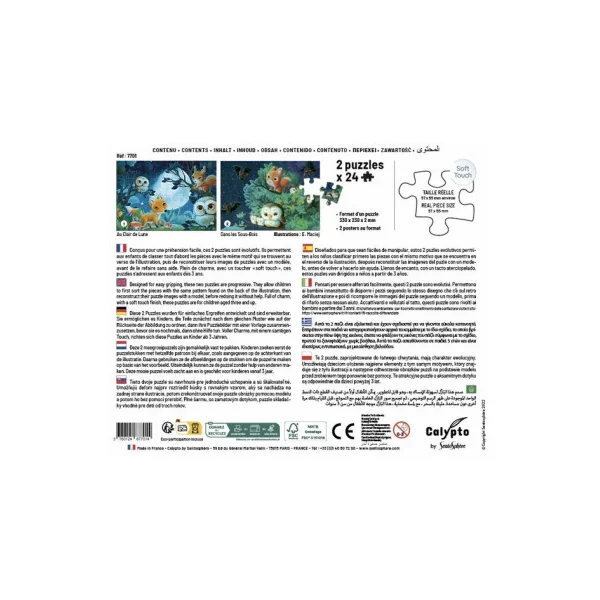 Puzzles Au clair de lune 24 pièces - Sentosphère