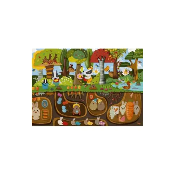 Puzzles Vie dessus Vie dessous 24 pièces - Sentosphère