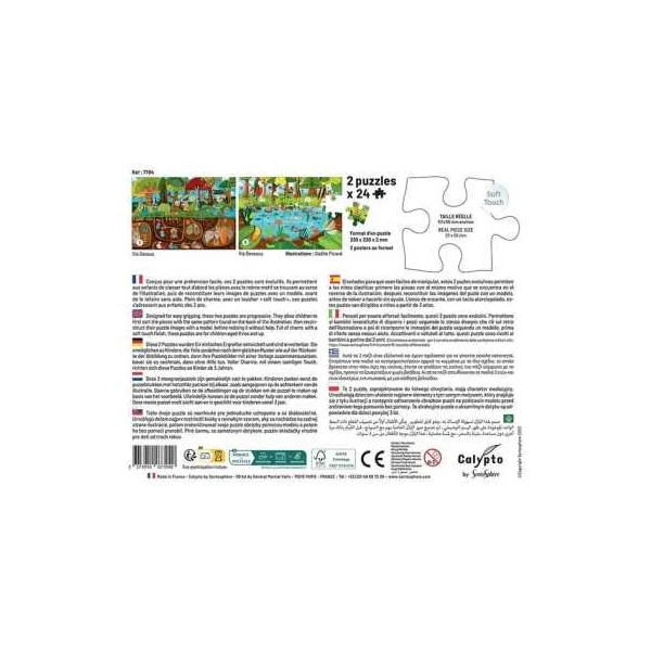 Puzzles Vie dessus Vie dessous 24 pièces - Sentosphère