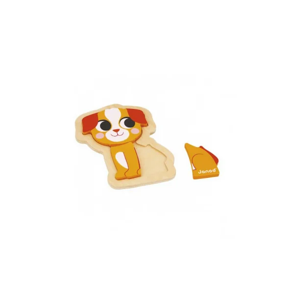 Puzzles évolutifs en bois Animaux domestiques - Janod