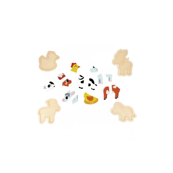 Puzzles évolutifs en bois Ferme - Janod