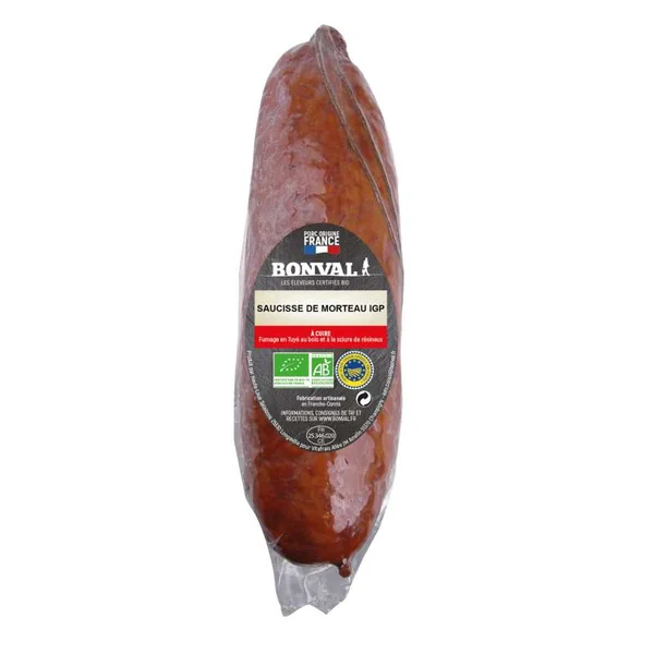 Saucisse de Morteau IGP BIO, Bonval (300 g)