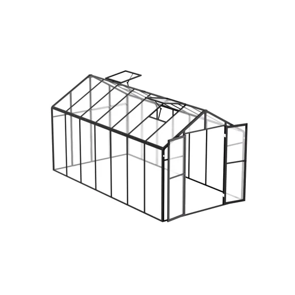 Serre Aluminium Anthracite 8,16 m² Serre Polycarbonate Serre Potager Plantation