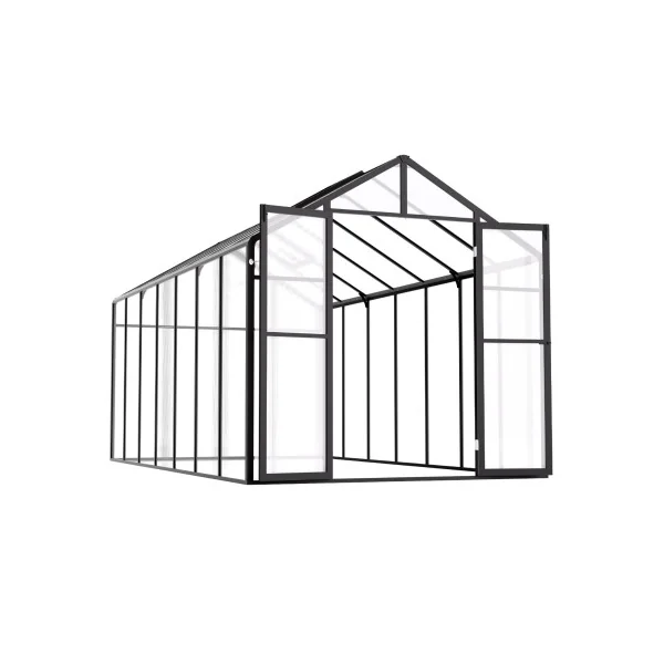 Serre Aluminium Anthracite 8,16 m² Serre Polycarbonate Serre Potager Plantation