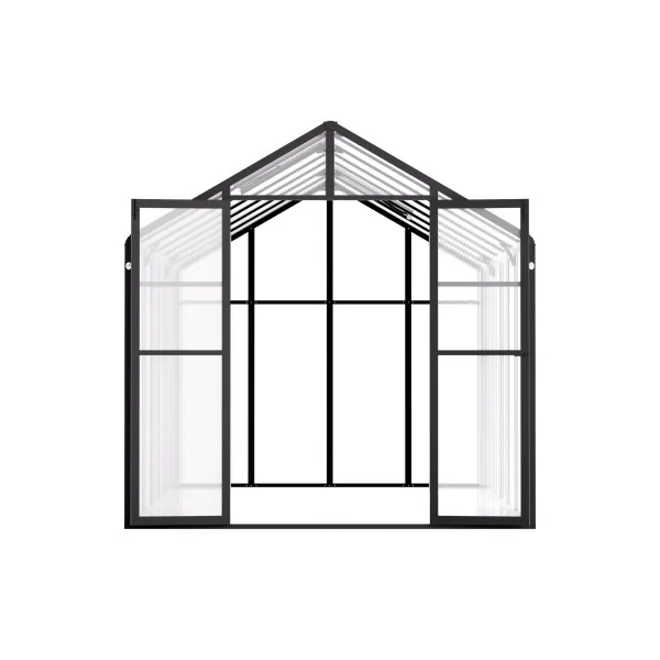 Serre Aluminium Anthracite 8,16 m² Serre Polycarbonate Serre Potager Plantation