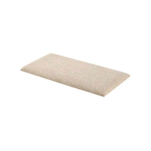 Set de 3 Coussins Muraux en Tissu 60 x 30 cm Beige