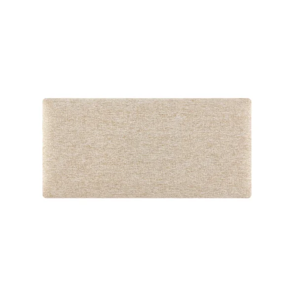 Set de 3 Coussins Muraux en Tissu 60 x 30 cm Beige