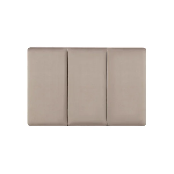 Set de 3 Coussins Muraux en Tissu 60 x 30 cm Gris Clair