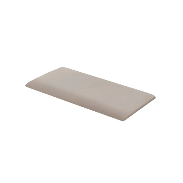 Set de 3 Coussins Muraux en Tissu 60 x 30 cm Gris Clair