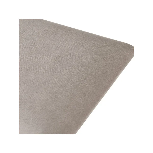 Set de 3 Coussins Muraux en Tissu 60 x 30 cm Gris Clair