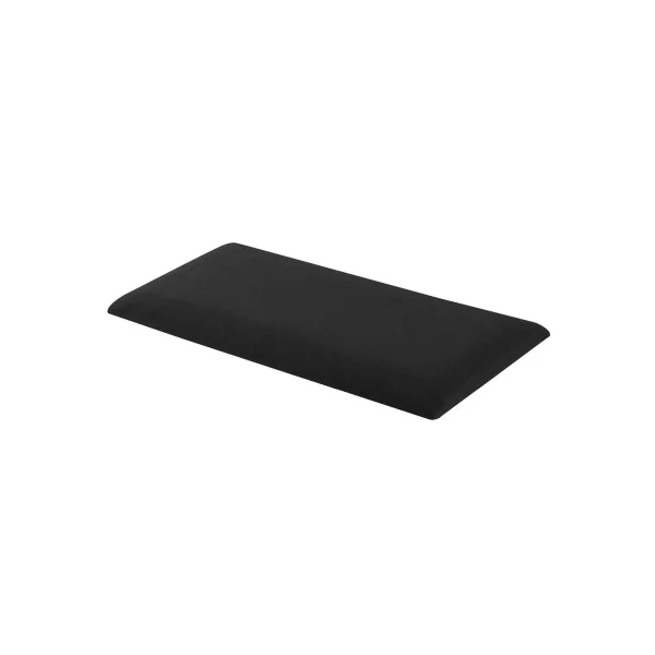 Set de 3 Coussins Muraux en Tissu 60 x 30 cm Noir