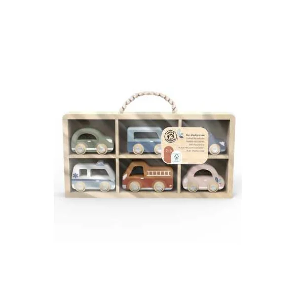 Set de 6 voitures en bois - Speedy Monkey