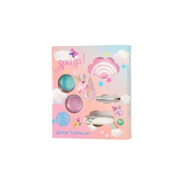 Set de tatouages glitter Licorne - Souza