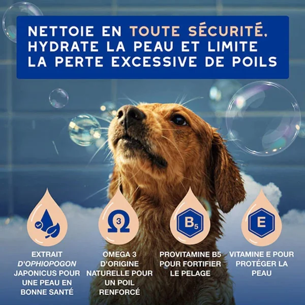 Shampoing anti chute de poils pour chien 250 ml