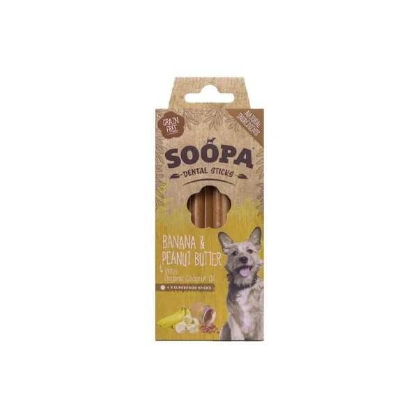 Soopa Dental Stick Banane et beurre de cacahuète