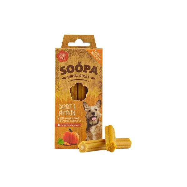 Soopa - Stick Dentaire Citrouille & Carotte pour Chien