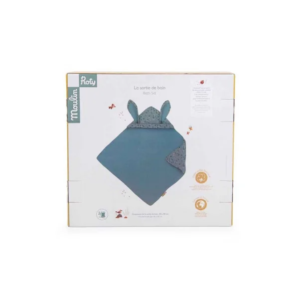 Sortie de bain sauge Trois Petits Lapins - Moulin Roty