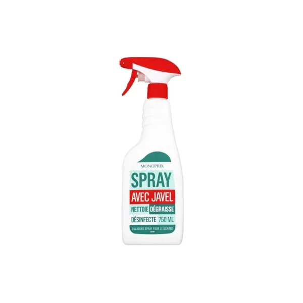 Spray avec javel, Monoprix (750 ml)