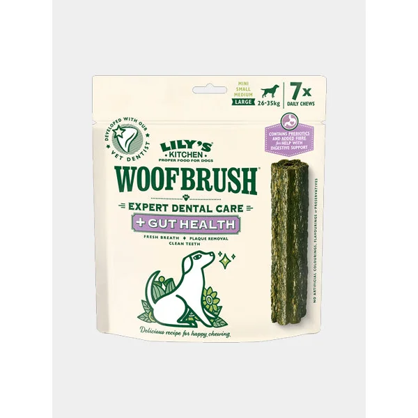 Stick dentaire pour chien WoofBrush de Lily's Kitchen - Grand chien