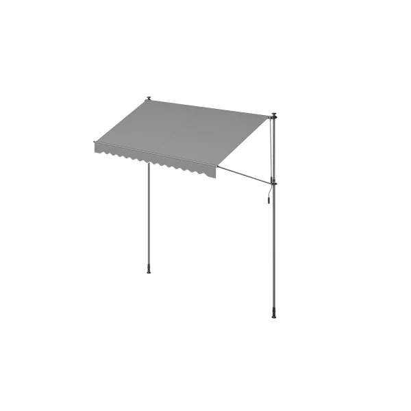 Store Banne Rétractable Manivelle Gris 300 x 120 cm Store Manuel