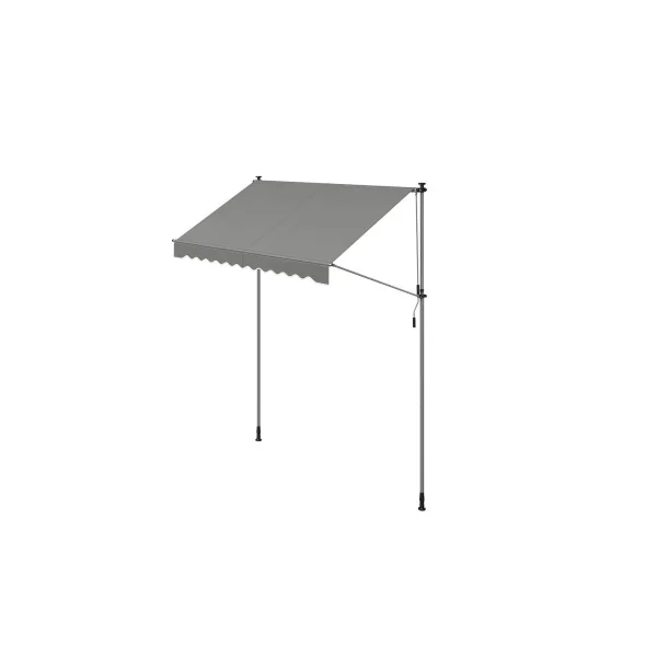 Store Banne Rétractable Manivelle Gris Anthracite 250 x 120 cm Store Manuel