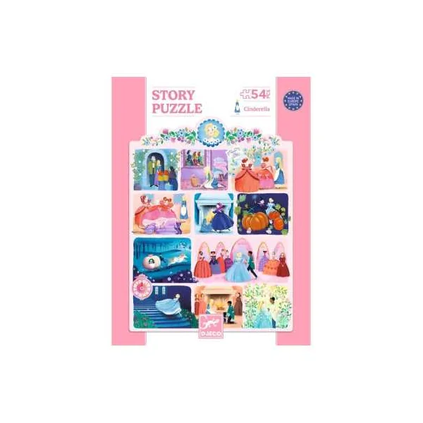 Story puzzle Cendrillon 54 pièces - Djeco